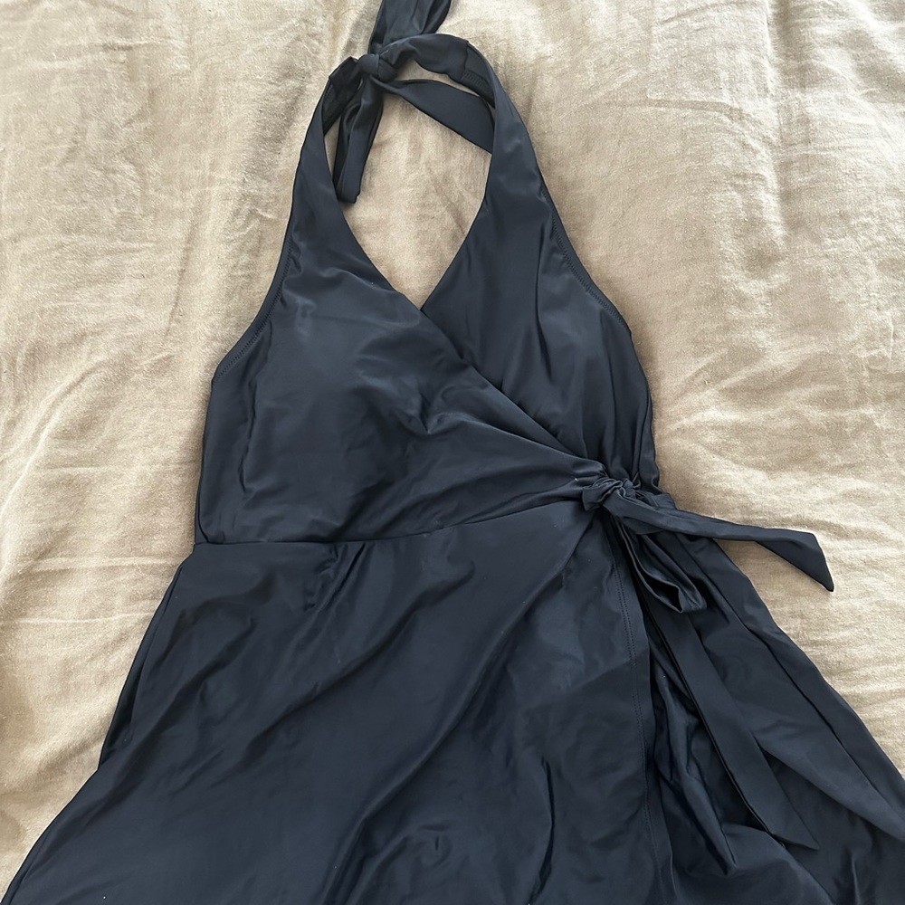 J. Crew halter swim dress